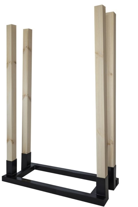 STOJAK NA DREWNO METALOWY 60CM. DREWNIANE SŁUPKI