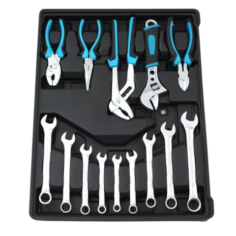 Zestaw Narzędzi 1200 Elementów Wózek z Szufladami i Kołami Mobilny z Rączką