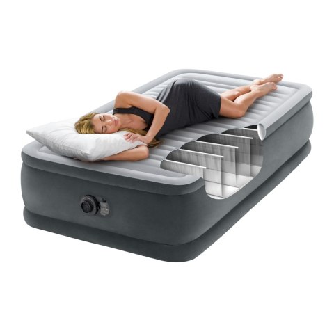 Materac dmuchany 191x99 cm z pompką jednoosobowy INTEX DELUXE 64412ND