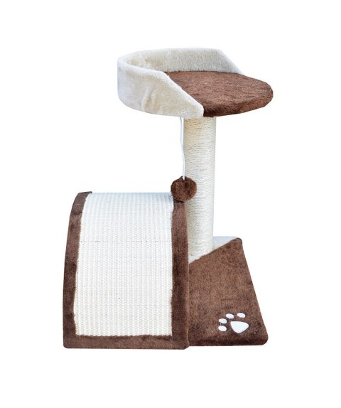 DRAPAK DLA KOTA MAŁY LEGOWISKO SŁUPEK BUDKA HAMAK BRĄZOWY 43 cm