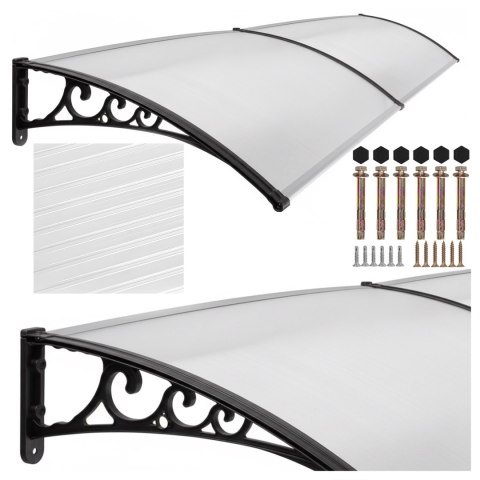 Daszek plastikowy Dako Duo 100x200cm czarny