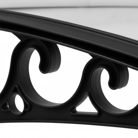 Daszek plastikowy Dako Duo 100x200cm czarny