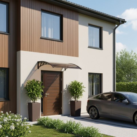 Daszek plastikowy Eko 80x150cm - brązowy