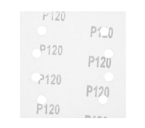 PAPIER ŚCIERNY KWADRAT P120 113*113MM, 8 OTW. 5 SZT.