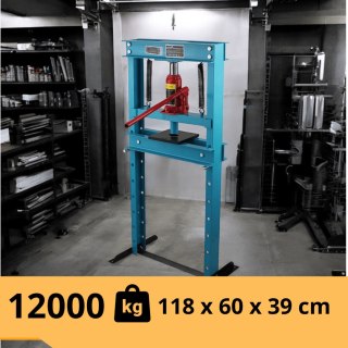 Prasa hydrauliczna 12 ton warsztatowa stalowa regulowana 17-80cm bituxx