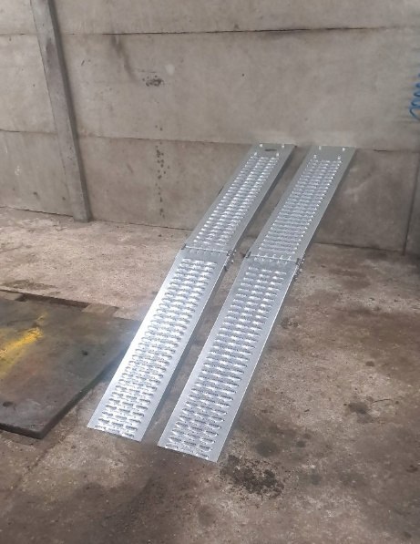 Rampy stalowe składane 180 cm 400 kg najazd motocykl kosiarka quad 2 sztuki