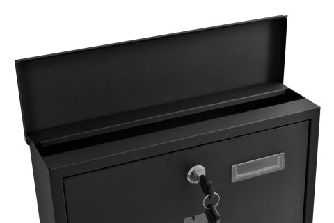 Skrzynka pocztowa na listy Hans czarny z napisami