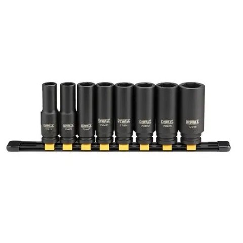 ZESTAW NASADEK UDAROWYCH GŁĘBOKICH 1/2' 8 SZTUK