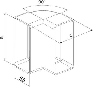 KOLANO PIONOWE 220*55 90'