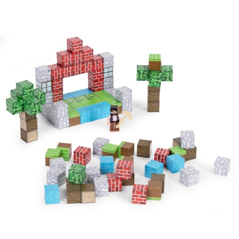 Klocki magnetyczne konstrukcyjne zestaw dla dzieci 100 elementów sześciany