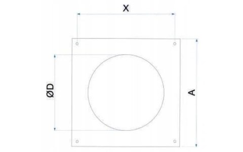 ŁĄCZNIK KANAŁU OKRĄGŁEGO Z ZAWOREM ZWROTNYM I KOŁNIERZ 100MM