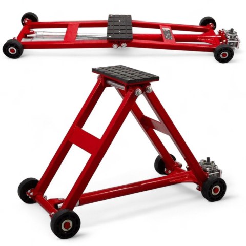 Podnośnik Nożycowy Mobilny 2500 kg Regulacja 11-48 cm Samochodowy Stalowy