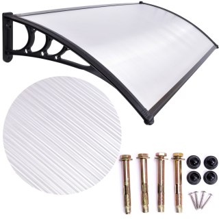 DASZEK ZADASZENIE SAGO CZARNY NAD DRZWI 80X120 CM