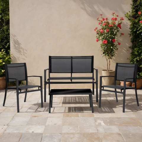 MEBLE OGRODOWE ZESTAW GRACIOSA BLACK