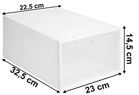PUDEŁKO NA BUTY OSLO BIAŁE ZESTAW 10 SZTUK