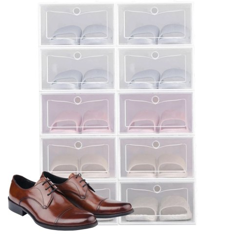 PUDEŁKO NA BUTY OSLO BIAŁE ZESTAW 10 SZTUK