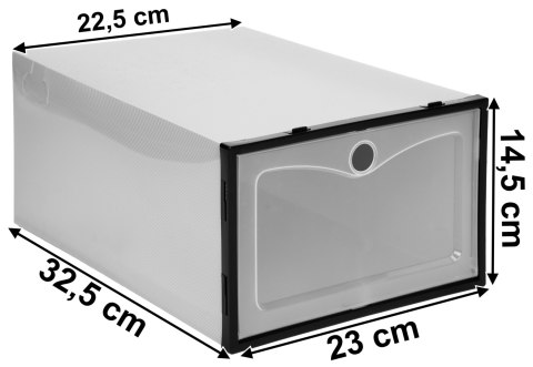 PUDEŁKO NA BUTY OSLO SZARE KOMPLET 10 SZTUK