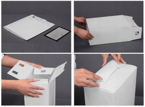 PUDEŁKO NA BUTY OSLO SZARE KOMPLET 10 SZTUK