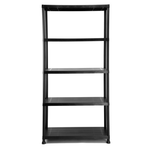 REGAŁ PLASTIKOWY MAXER 5 POZIOMÓW CZARNY