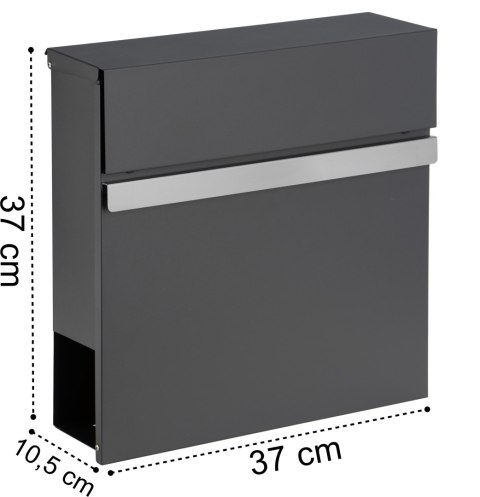 SKRZYNKA POCZTOWA NA LISTY NORTON ANTRACYT