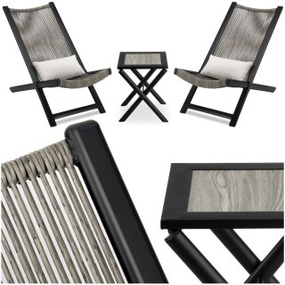 ZESTAW MEBLI OGRODOWYCH CHILL ONYKS
