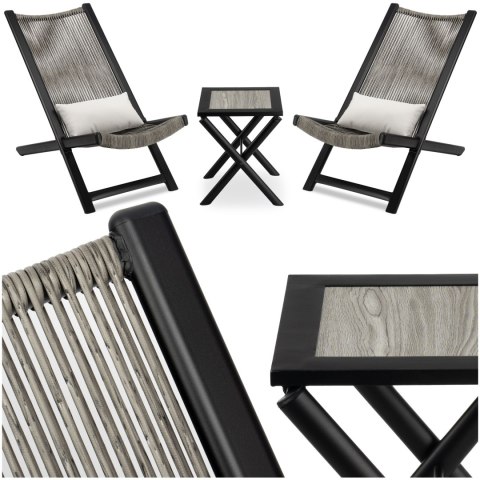 ZESTAW MEBLI OGRODOWYCH CHILL ONYKS