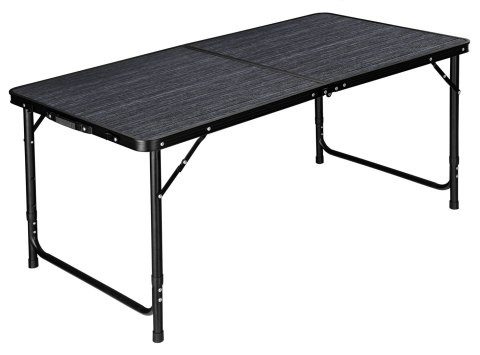 ZESTAW TURYSTYCZNY TRAMP KEMPINGOWY SKŁADANY 120X60 CM BLACK WOOD CZARNY