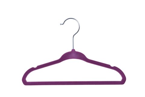 Wieszak welurowy Mini komplet 10 szt. - mix kolorów