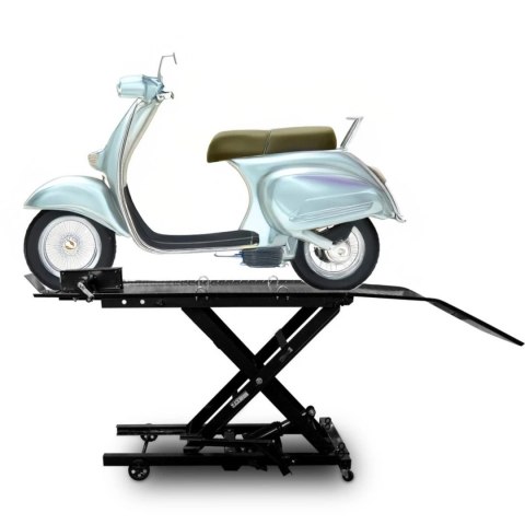 Hydrauliczny Podnośnik Nożycowy do Motocykli 360 kg 210-780 mm z Rampą
