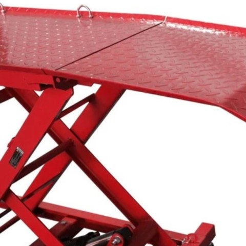 Hydrauliczny Podnośnik Nożycowy do Motocykli 360 kg 210-780 mm z Rampą