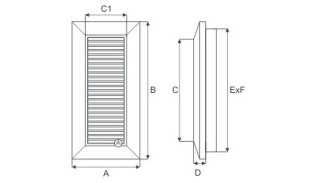 KRATKA WENTYLACYJNA DUO SMART 140*210