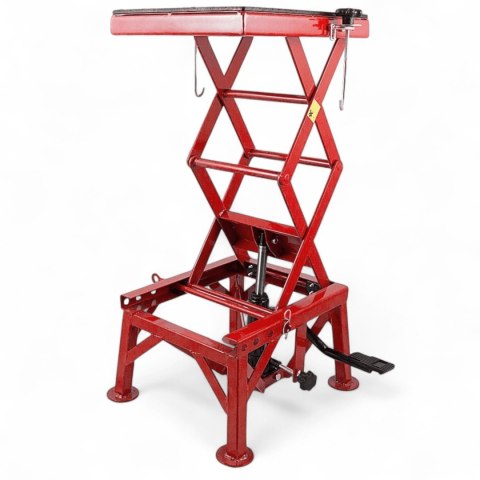 Podnośnik Motocyklowy Hydrauliczny Bituxx 135 kg 87 cm Czerwony