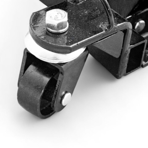 Podnośnik motocyklowy hydrauliczny 680kg czarny stabilny mobilny trwały