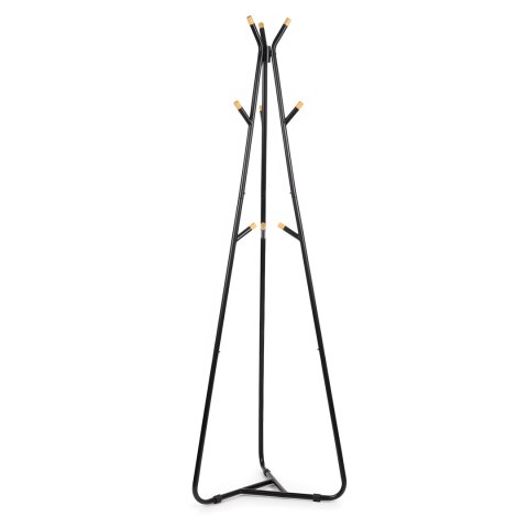 Wieszak stojący podłogowy stojak na kurtki ELIAN czarny