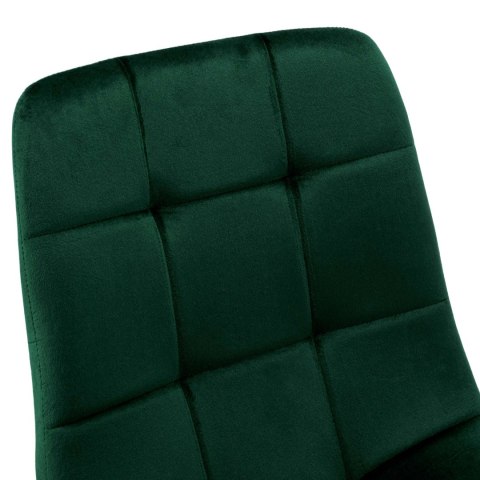 KRZESŁO WELUROWE DENVER VELVET CIEMNOZIELONE