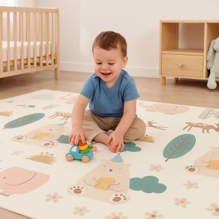 Mata piankowa dla dzieci 200x150 cm edukacyjna dwustronna składana + torba IPLAY