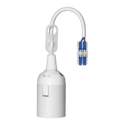 OPRAWKA REMONTOWA E27 Z SZYBKOZŁĄCZKĄ, BIAŁA