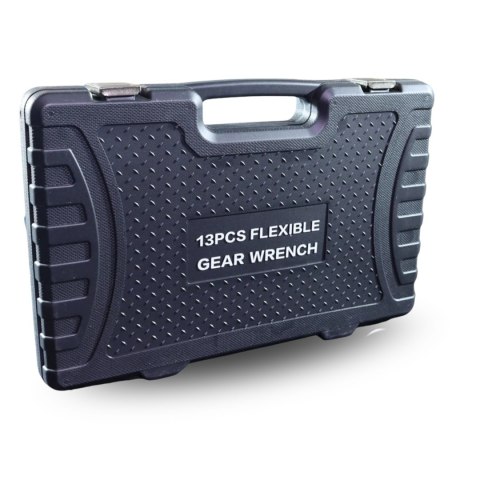 Zestaw Kluczy Oczkowych z Grzechotką 13 el Elastycznych 8-32mm Stal Walizka