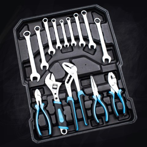 Zestaw Narzędzi 1300 el. Walizka na Kółkach Bity Klucze Nasadki Śrubokręty