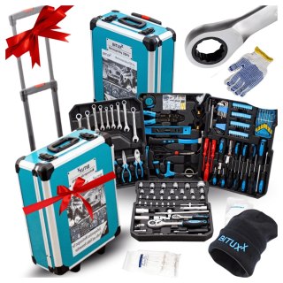 Zestaw Narzędzi BITUXX 1200 Elementów Walizka na Kółkach Warsztatowa