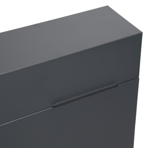 SKRZYNKA POCZTOWA NA LISTY JEREZ ANTRACYT Z NAPISAMI