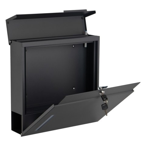 SKRZYNKA POCZTOWA NA LISTY JEREZ ANTRACYT Z NAPISAMI