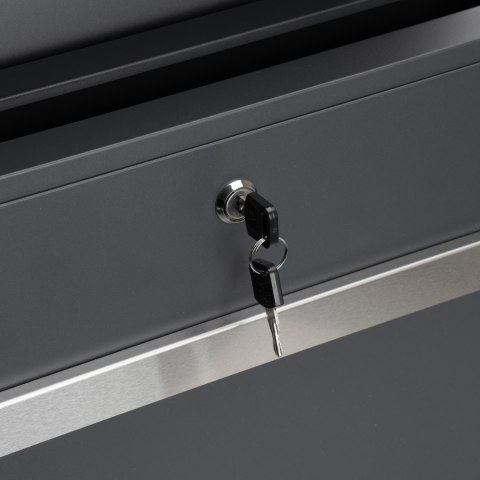 SKRZYNKA POCZTOWA NA LISTY NORTON ANTRACYT Z NAPISAMI