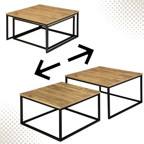 STOLIKI KAWOWE LOFT VELEN RUSTIC CRAFT
