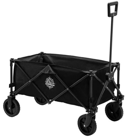 Wózek ogrodowy plażowy składany WAGEN czarny