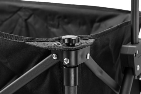 Wózek ogrodowy plażowy składany WAGEN czarny