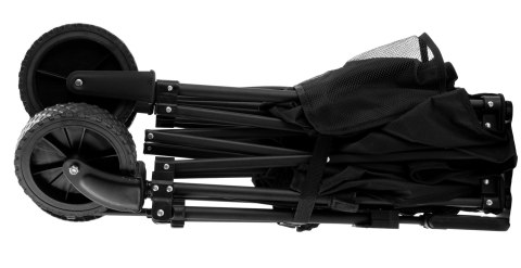 Wózek ogrodowy plażowy składany WAGEN czarny