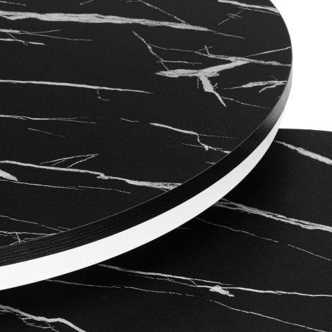 Zestaw dwóch stolików Biały Galen Small Czarny Marmur