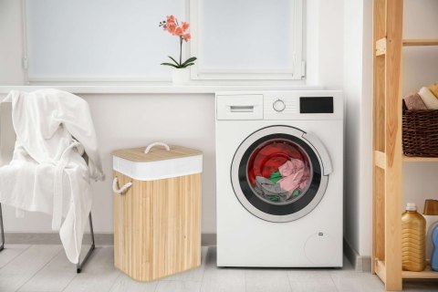 KOSZ BAMBUSOWY POJEMNIK NA PRANIE 1 KOMOROWY NATURALNY