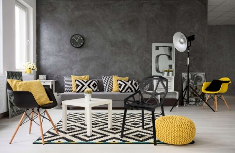 KRZESŁA AŻUROWE VECTOR KOMPLET 4 SZTUKI CZARNE